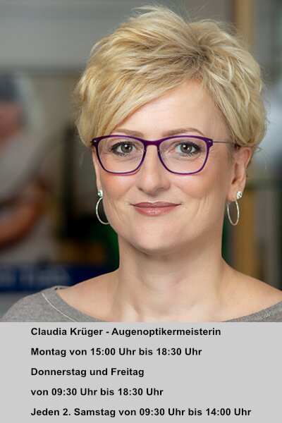 Augenoptikermeisterin Claudia Krüger