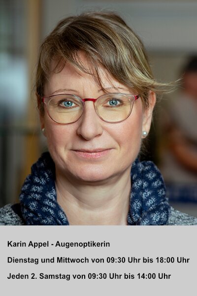 Augenoptikerin Karin Appel